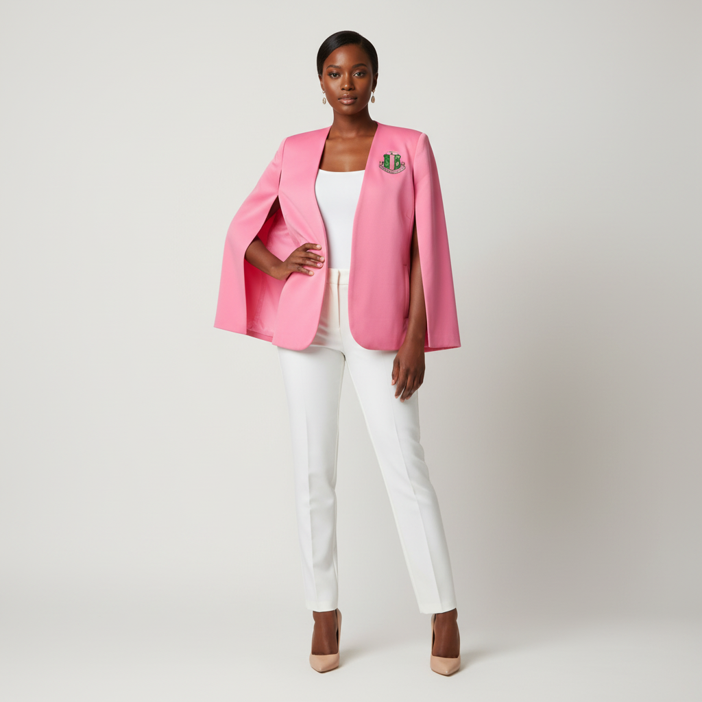 AKA Pink Cape Blazer
