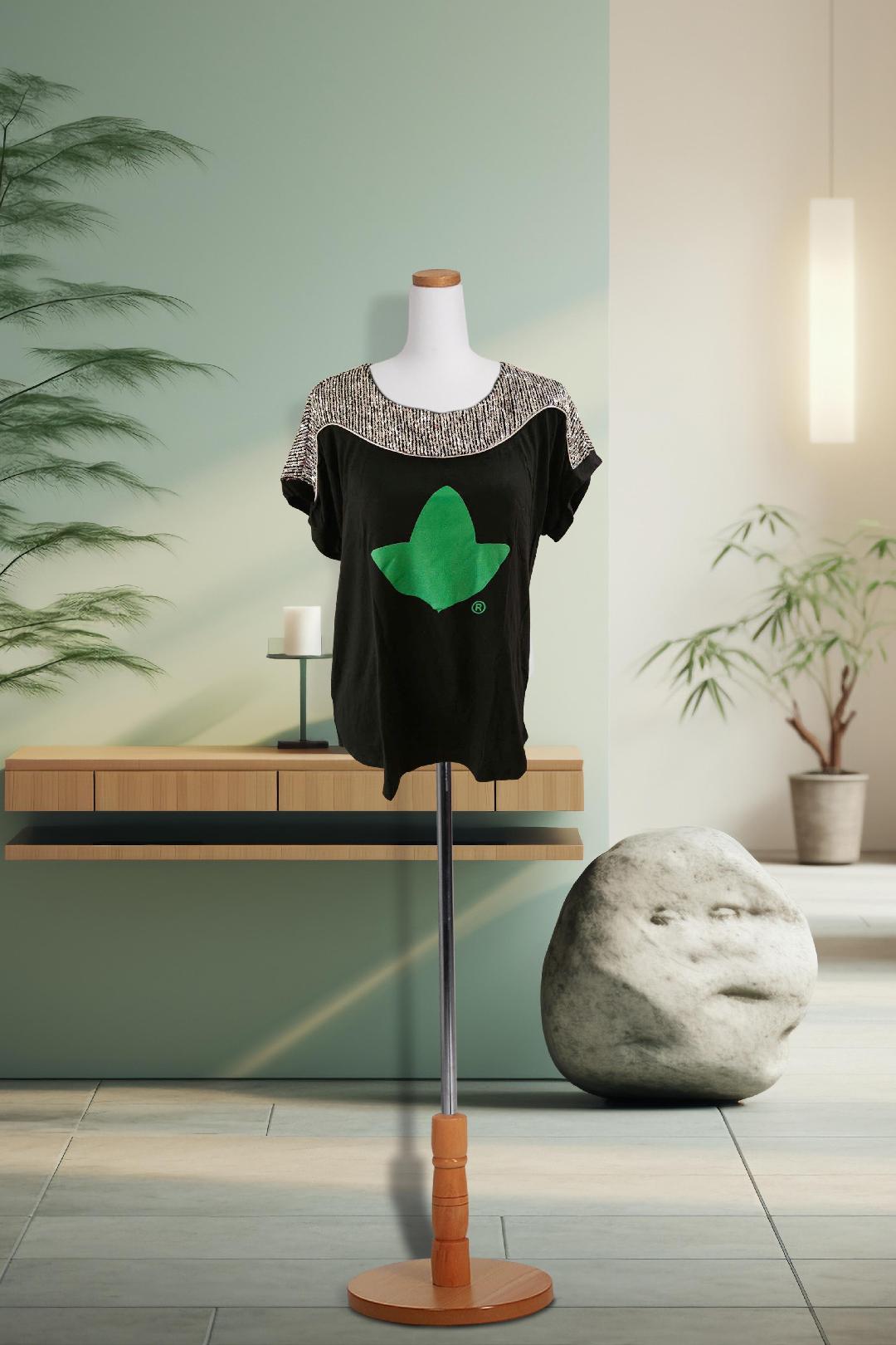 AKA | Sequin Top with Ivy Leaf