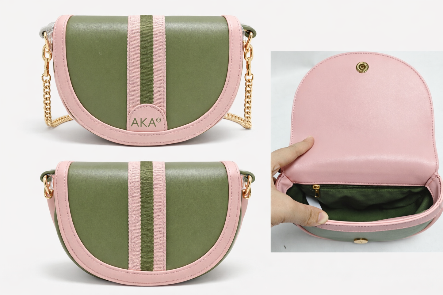 G Round Crossbody Bag – Olive Luxe Edition