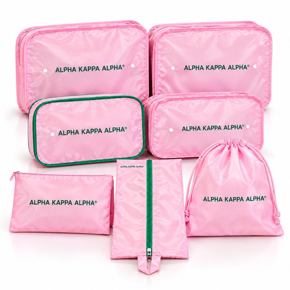 Alpha Kappa Alpha® 7-Piece Travel Organizer Set