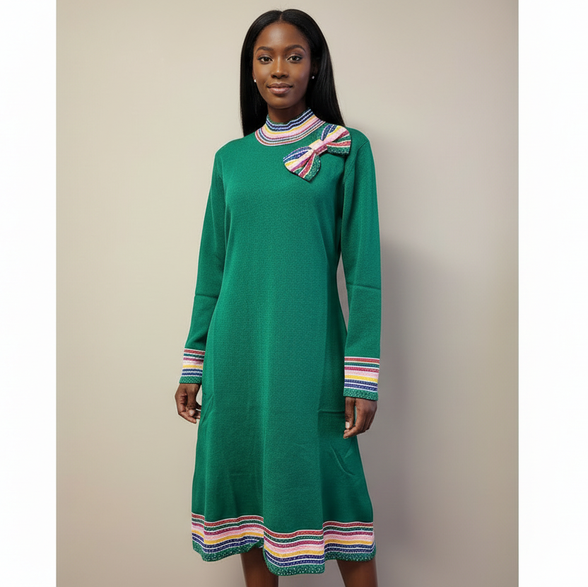 Green Rainbow Dress