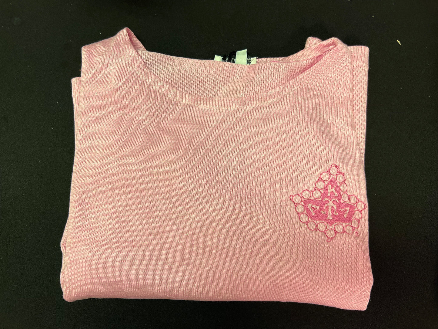 Puff Sleeve Knit Top with and Without Crest