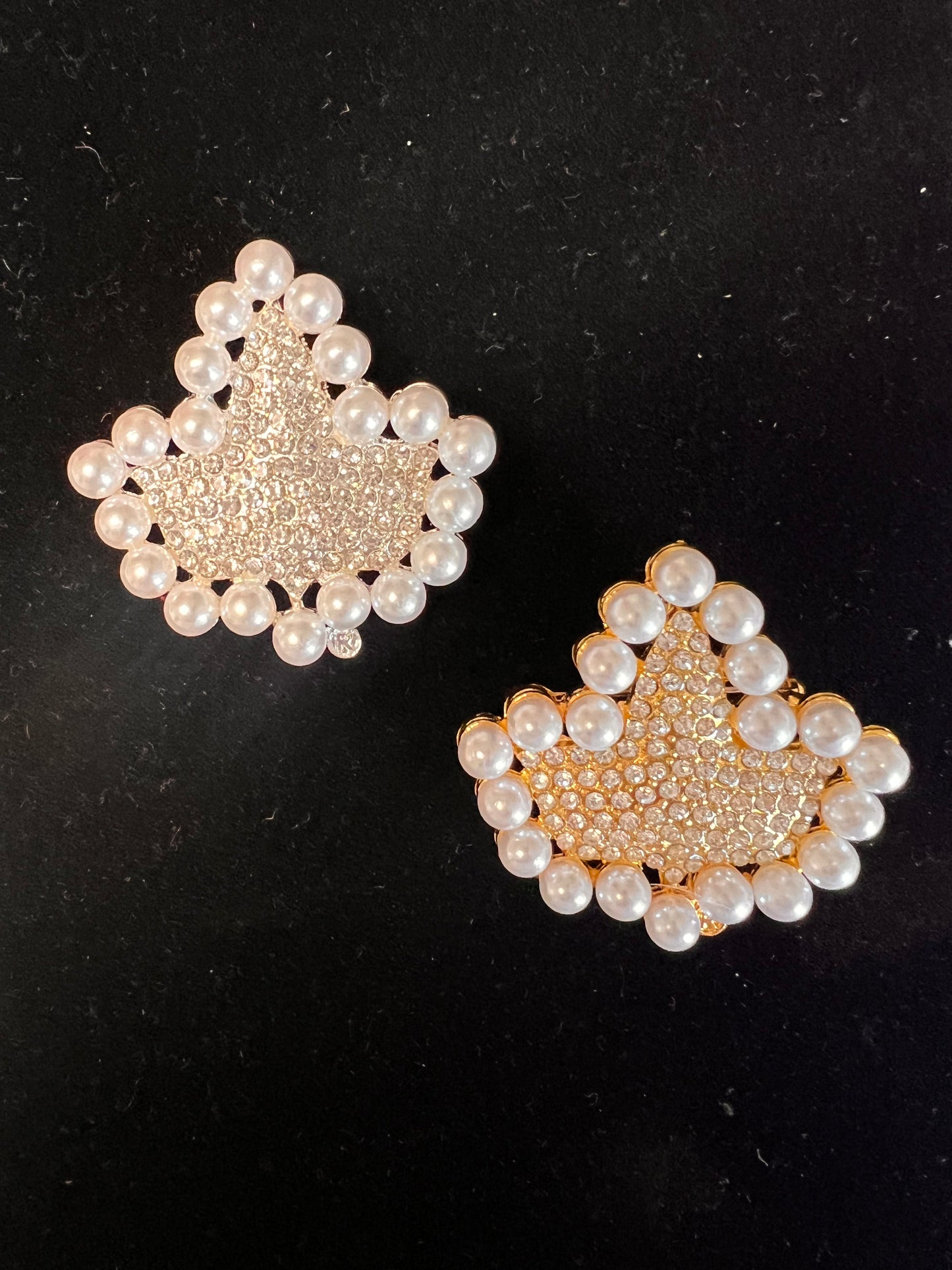 Silver or Gold -Ivy Pearl Rhinestone Pin