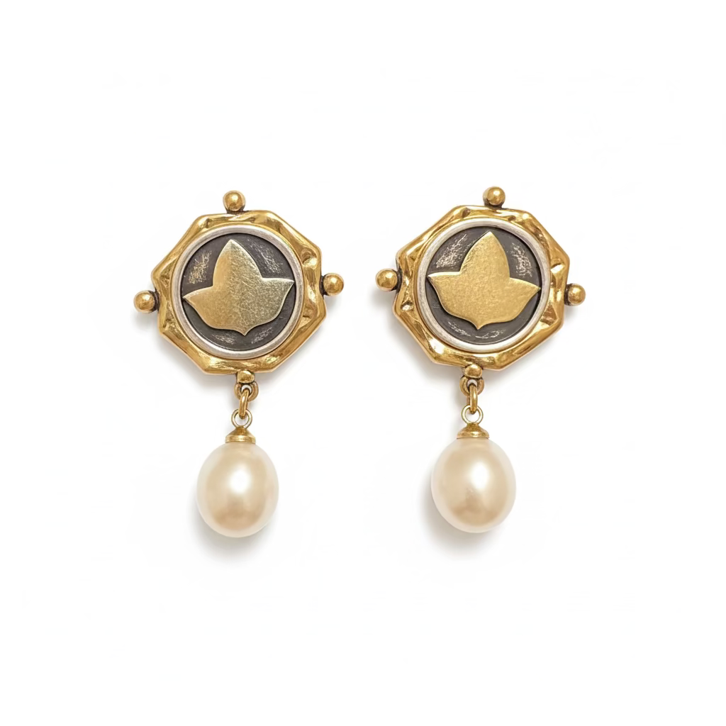 AKA | Ivy Pearl Coin Earrings