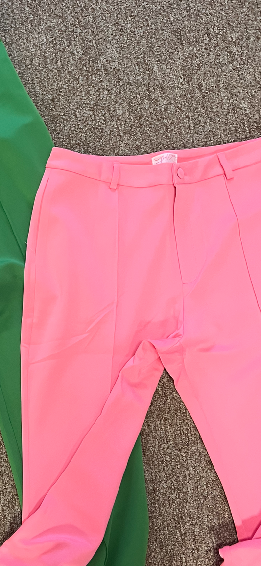 Green Pants with Seam (No Pockets)