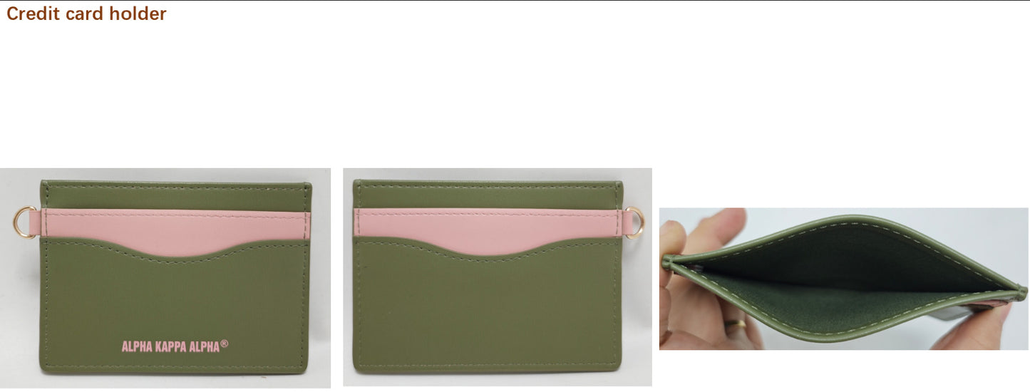 AKA Credit Card Holder – Olive Luxe Edition