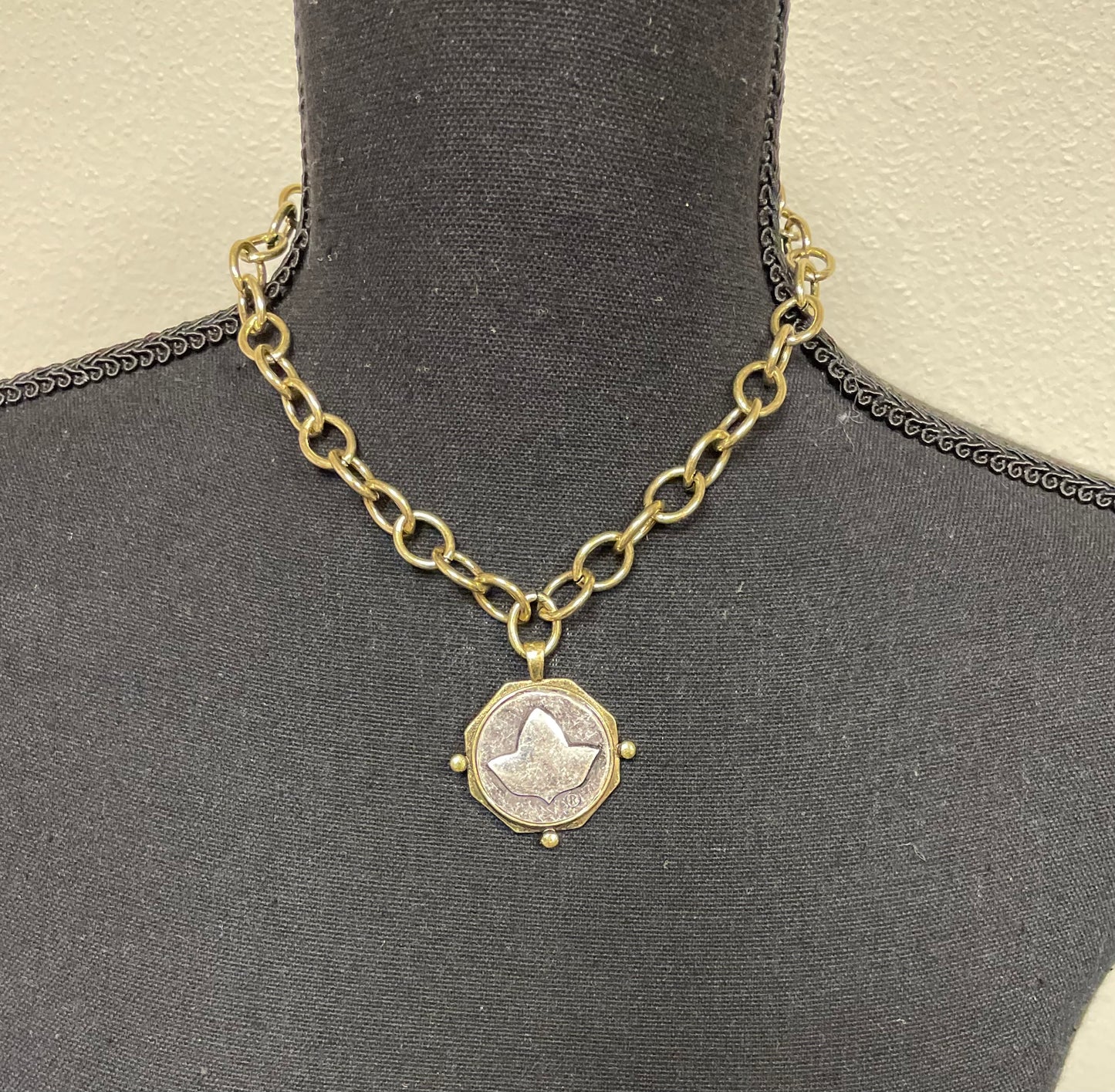 Ivy coin chain necklace