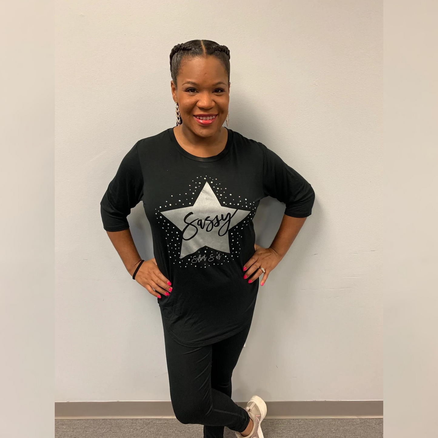 "Sassy Silver SAR" Zip Back Shirt
