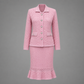 Blush Lace Romance Skirt Suit