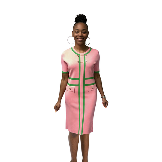 Pink & Green | New Knit Dress