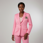 PRE-ORDER | Pink Solid Blazer with Shield