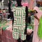 Pink and Green Block Short Set