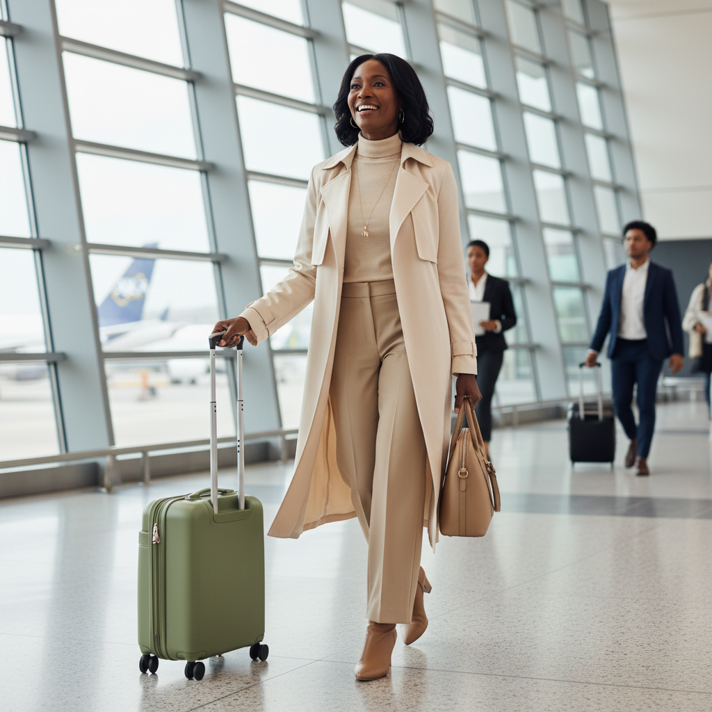 PRE-ORDER | AKA SAR Carry-On Roller Bag – Olive Luxe Edition