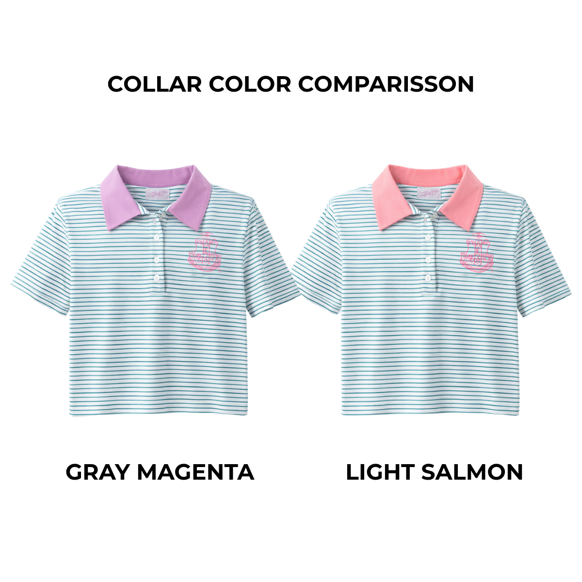 AKA | Striped Polo Shirt