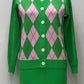 PRE ORDER | Argyle Sweater with Green Tank Dress