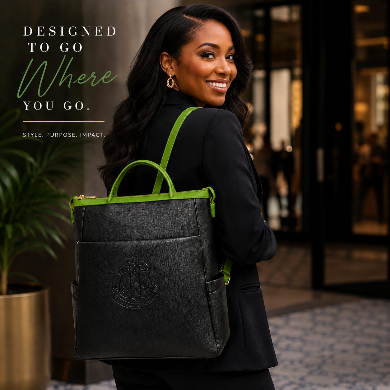 PRE-ORDER | AKA Black Sleek Backpack