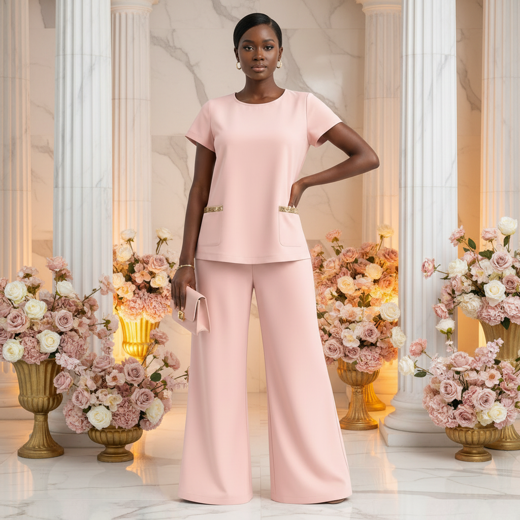 Blush Pink 2-Piece Lounge Set