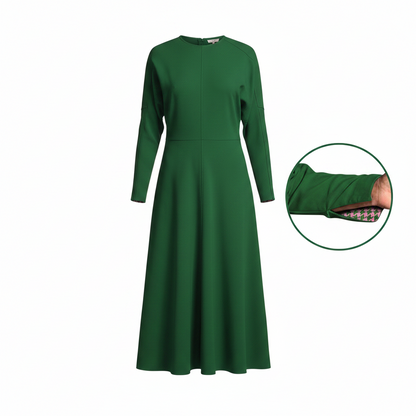 Green Batwing Dress