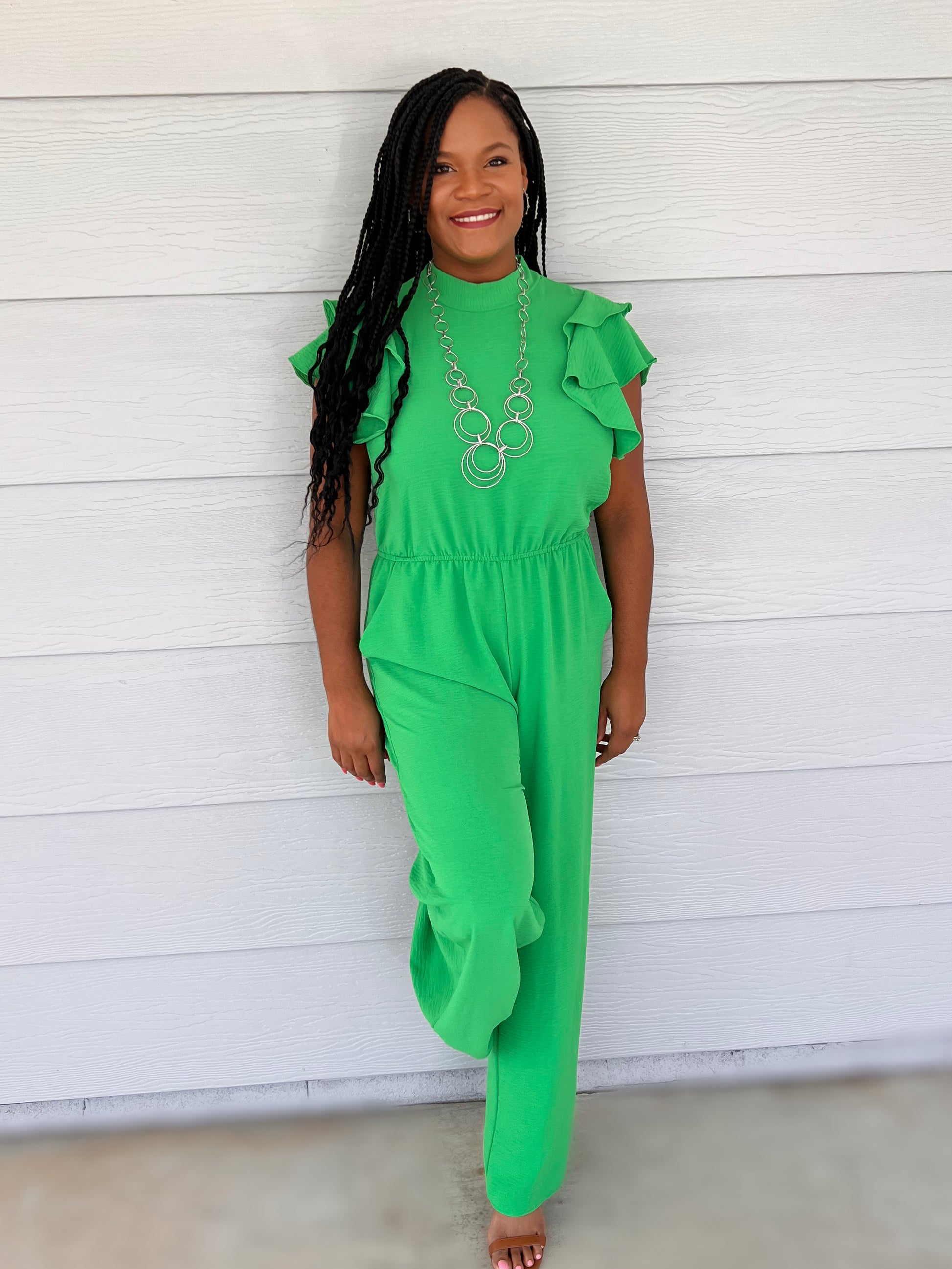 Pink Green Green Jumpsuit