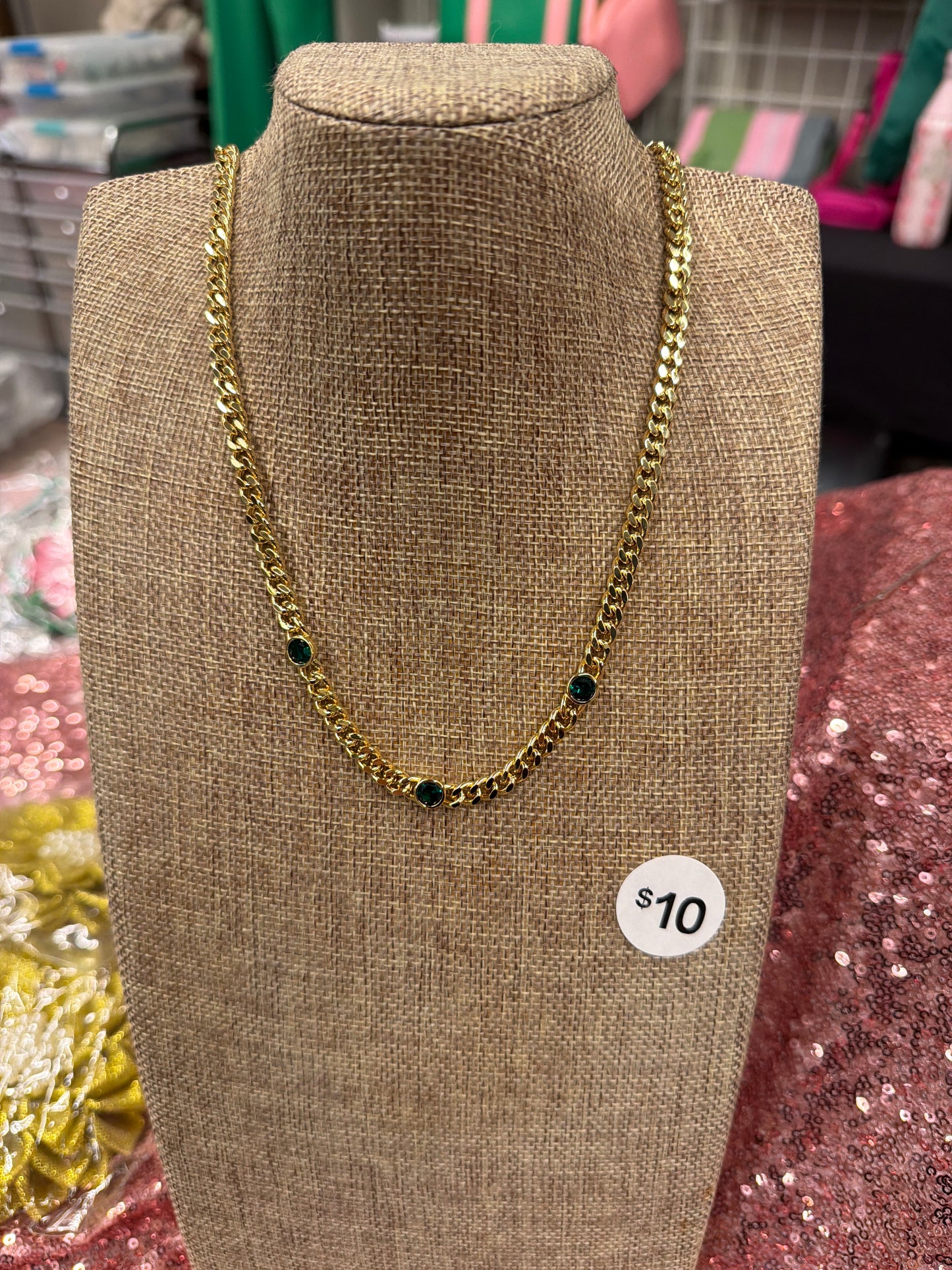 Green Gem Luxe Chain