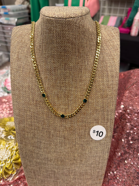 Green Gem Luxe Chain