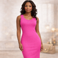 Pink Knit Tank Dress
