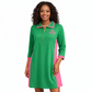 AKA | Green/Pink Stripe Petite Polo Dress
