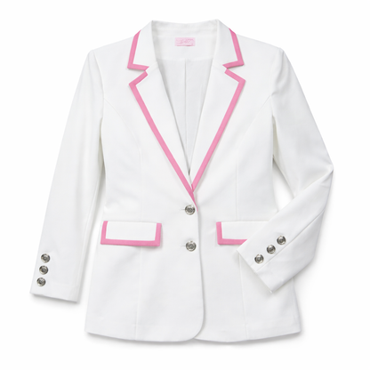 AKA | White and Pink Blazer