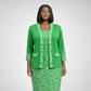 Pink and Green Swirl Knit Suit