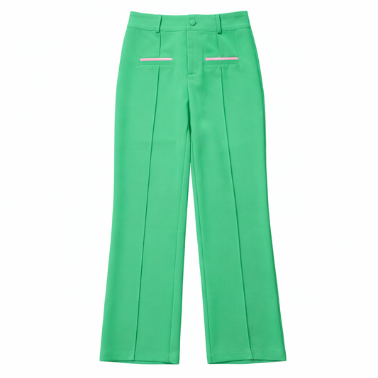 Green Pants with Seam and Pockets