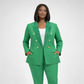 Sparkle Double Breasted Green Blazer
