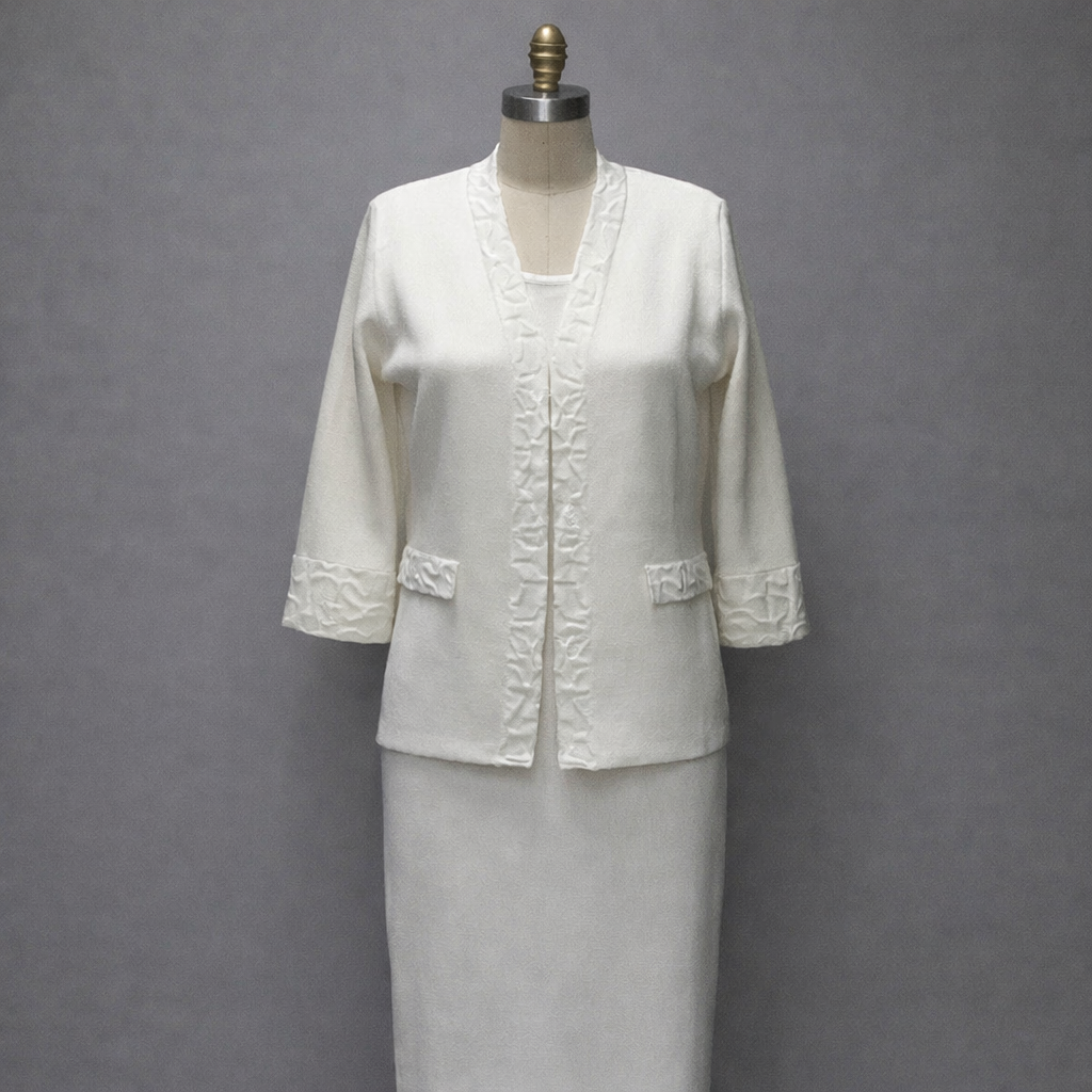 White 2pc Knit Set