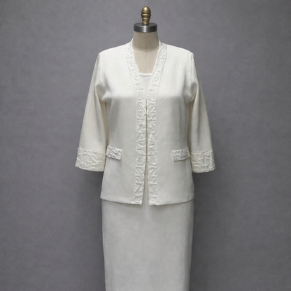 White 2pc Knit Set