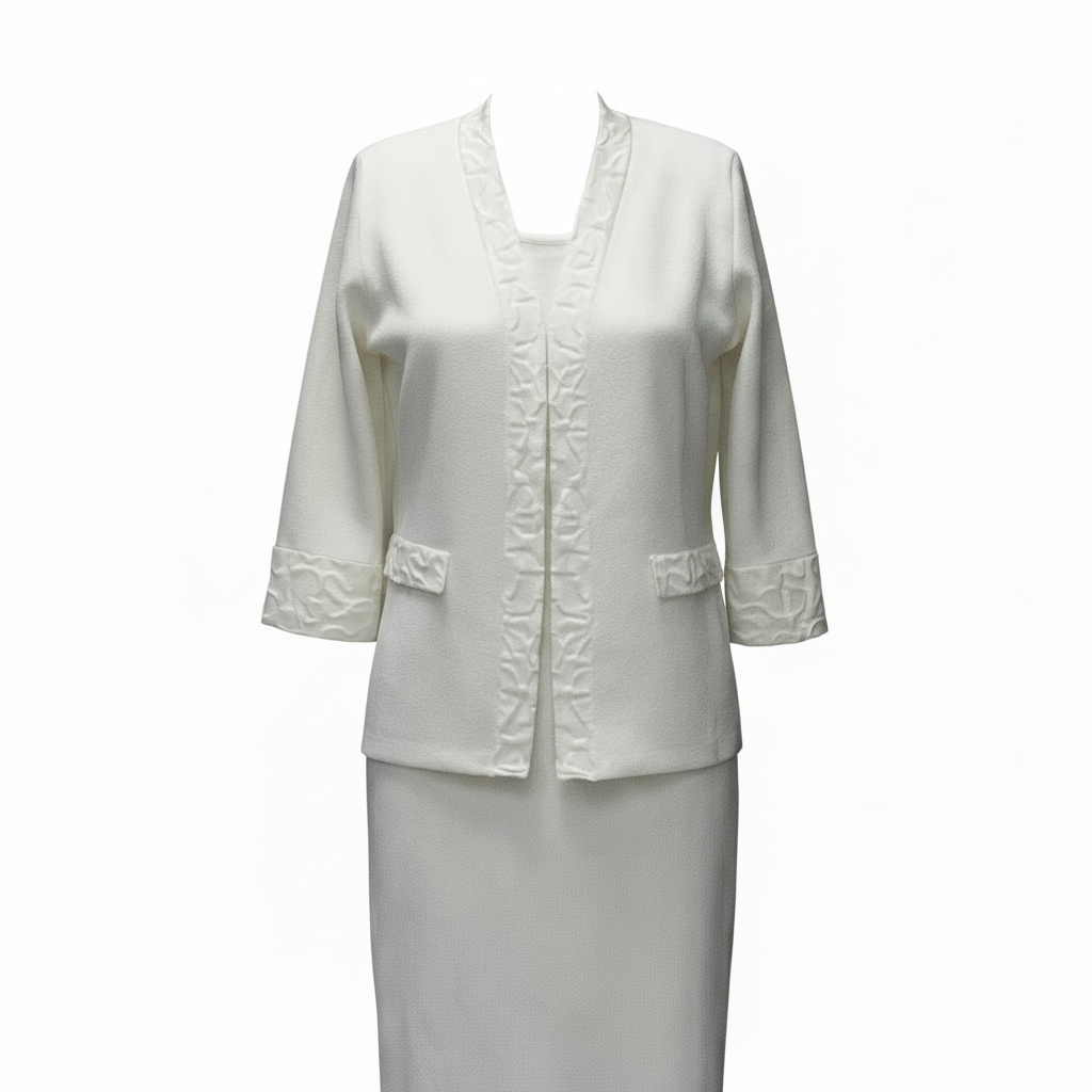 White 2pc Knit Set