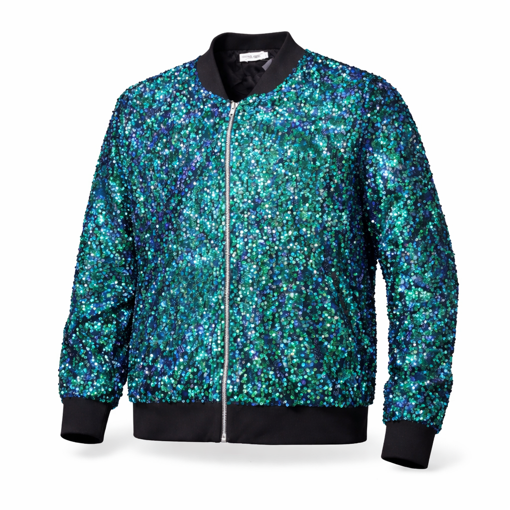 Sequin Bomber Jacket