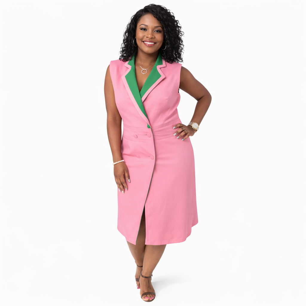 Reversible Pink and Green Dress