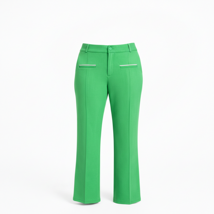PRE-ORDER | Green Pants with Seam and Pockets