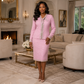 Pink & Green Signature Bow Skirt Suit