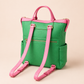 AKA Pink and Green Sleek Backpack