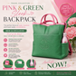 AKA Pink and Green Sleek Backpack