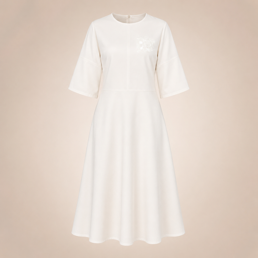 White Dress with AKA Shield