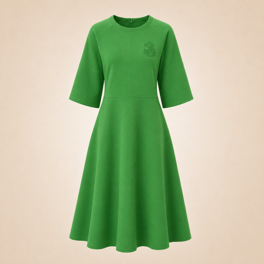 Green Dress with AKA Shield