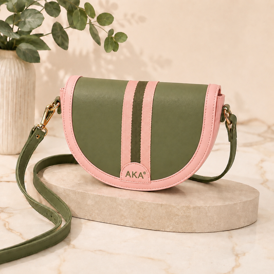 PRE-ORDER | G Round Crossbody Bag – Olive Luxe Edition
