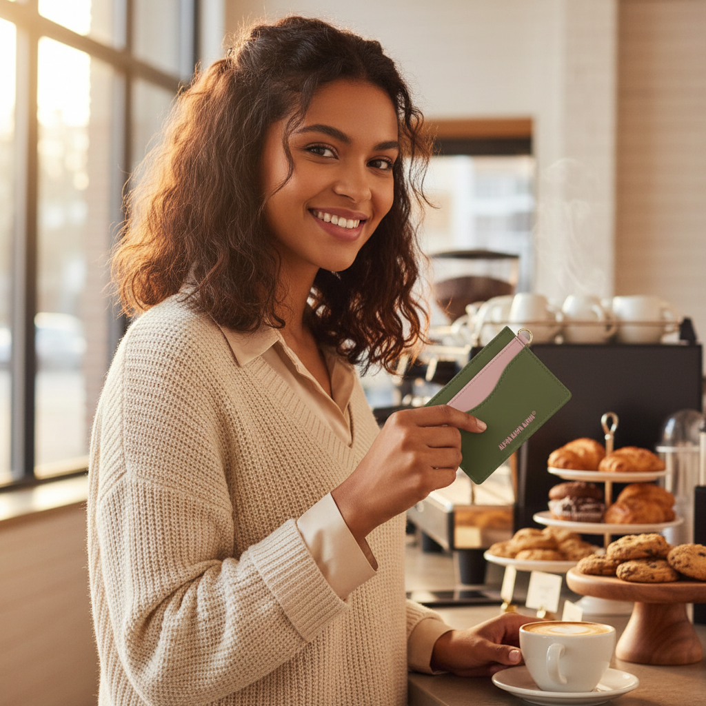 AKA Credit Card Holder – Olive Luxe Edition