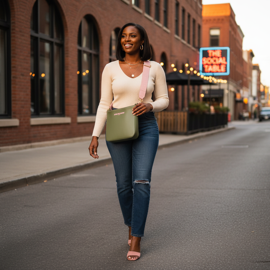 AKA Crossbody Bag – Olive Luxe Edition