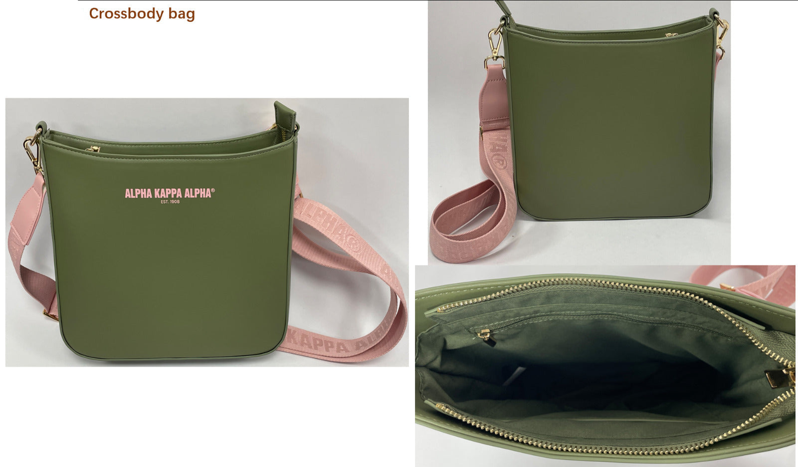 【最終価格】Atlast&Co KIT BAG Olive PRE-ORDER | AKA Crossbody Bag – Olive Luxe Edition – Pink and Unique