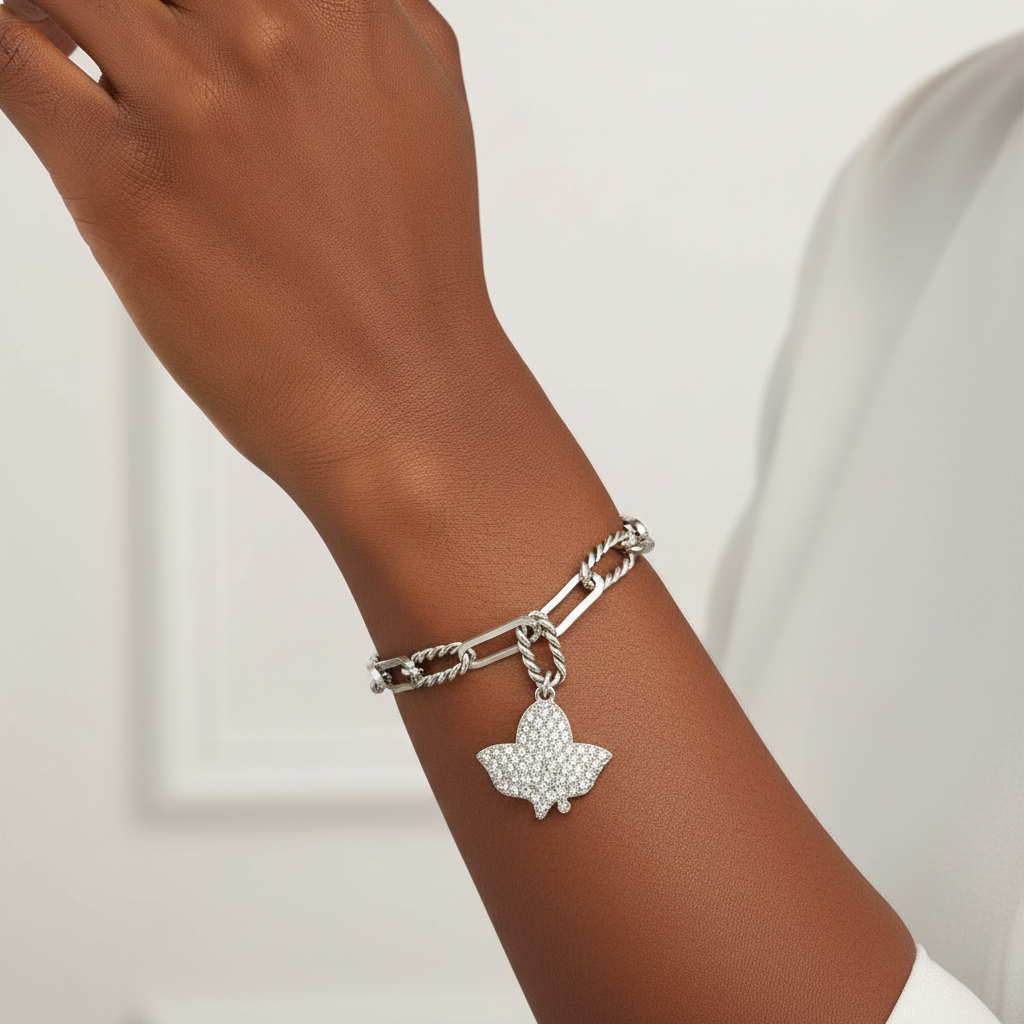 AKA | Ivy Rhinestone Chain Bracelet