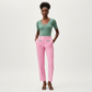 Pink Pants with Seam and Pockets
