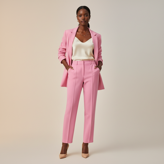 Pink Pants with Seam (No Pockets)