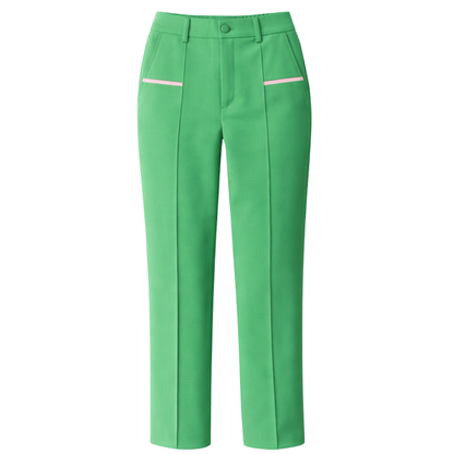 Green Pants with Seam and Pockets